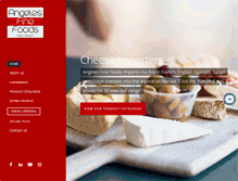 Tablet Screenshot of angelesfinefoods.com